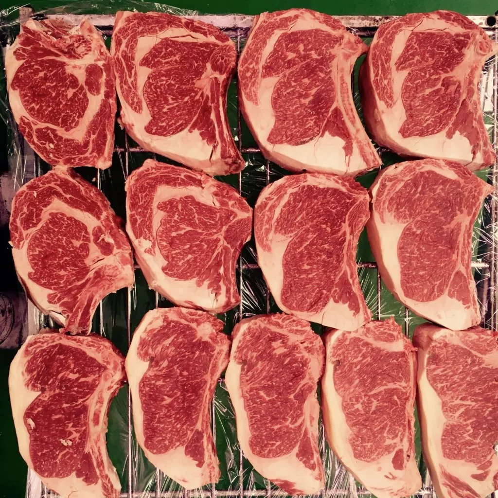 Chuletón prémium alto nivel de marmóleo