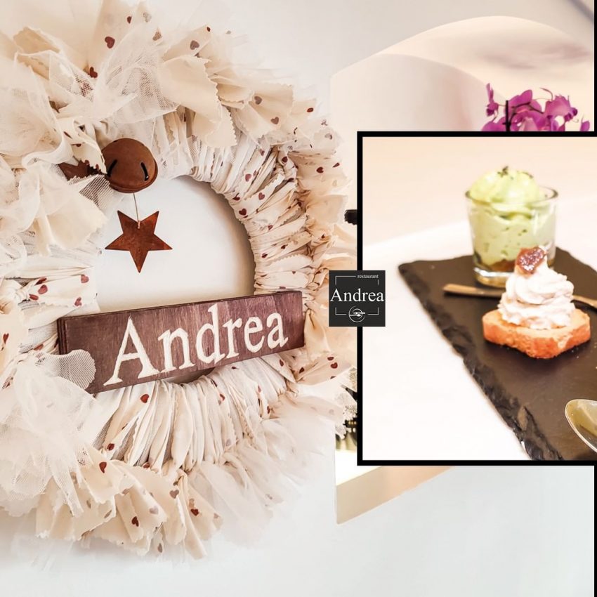 Amb aquest aperitiu de benvinguda, cada dia diferent us rebem a Andrea Restaurant, volem que us sentiu còmodes i que estigueu preparats per gaudir del millor menjar.