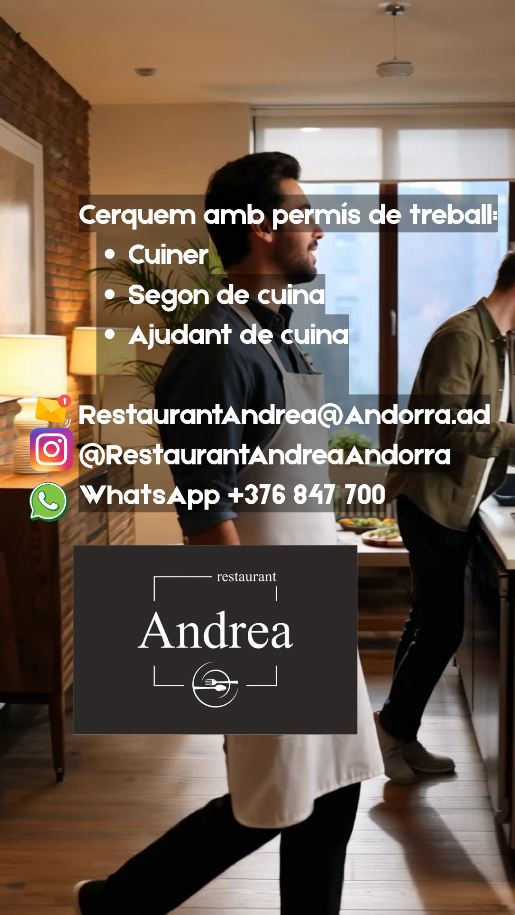 ✨ Al Restaurant ANDREA creixem… i volem créixer amb tu. ✨</p srcset=